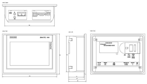 Màn hình cảm ứng HMI 7” TP700 Comfort 6AV2124-0GC01-0AX0