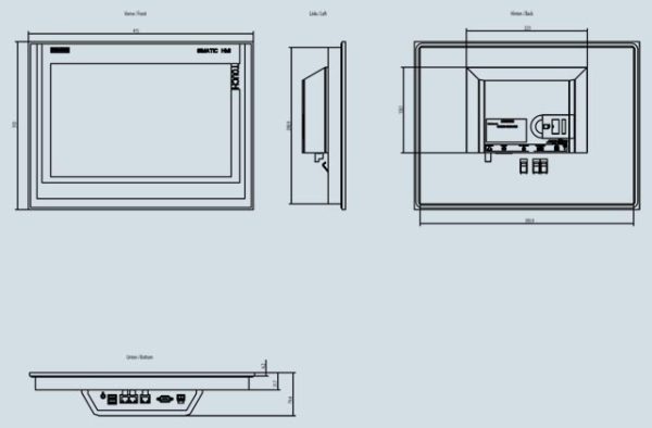 Màn hình cảm ứng HMI 15” TP1500 Comfort 6AV2124-0QC02-0AX1