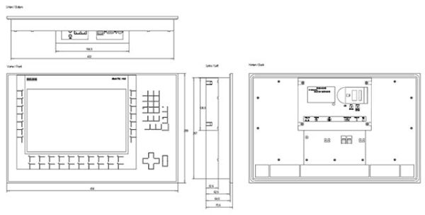 Màn hình HMI 12” + bàn phím KP1200 Comfort 6AV2124-1MC01-0AX0