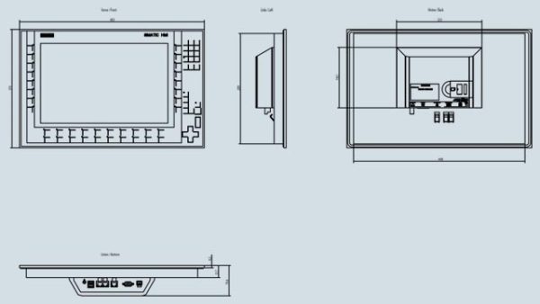 Màn hình HMI 15” + bàn phím KP1500 Comfort 6AV2124-1QC02-0AX1