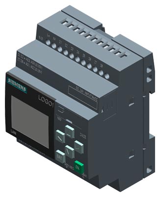 LOGO! 24CE, logic module, display PS/I/O: 24 V/24 V/24 V trans., 8 DI (4 AI)/4 DQ 6ED1052-1CC08-0BA1