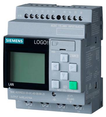 LOGO! 230RCE,logic module, display PS/I/O: 115V/230V/relay, 8 DI/4 DQ 6ED1052-1FB08-0BA1