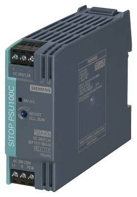 6EP1331-5BA10 SITOP PSU100C 24 V/1.3 A Stabilized power supply input: 120-230 V AC (DC 110-300 V) output: DC 24 V/1,3 A 6EP1331-5BA10