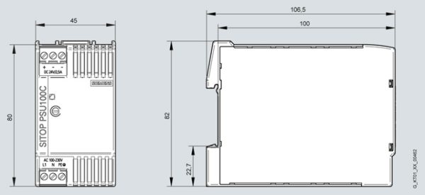 6EP1332-5BA00 SITOP PSU100C 24 V/2.5 A Stabilized power supply input: 120-230 V AC (DC 110-300 V) output: DC 24 V/2,5 A 6EP1332-5BA00