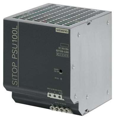 6EP1336-1LB00 SITOP PSU100L 24 V/20 A Stabilized power supply input: 100-240 V AC output: 24 V DC/20 A 6EP1336-1LB00