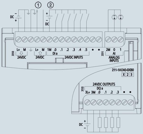 SIMATIC S7-1200, CPU 1211C, compact CPU, DC/DC/DC 6ES7211-1AE40-0XB0