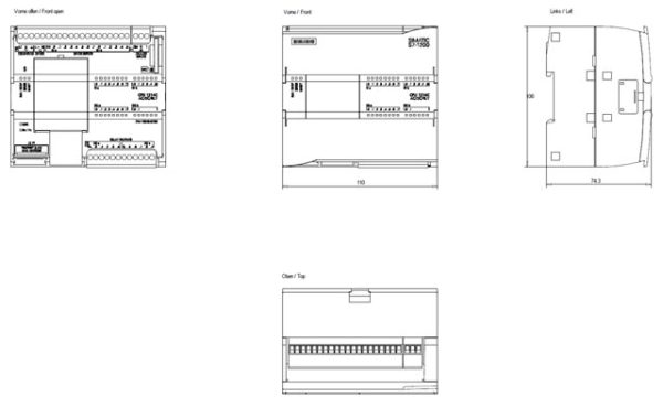 SIMATIC S7-1200, CPU 1214C, compact CPU, AC/DC/relay 6ES7214-1BG40-0XB0