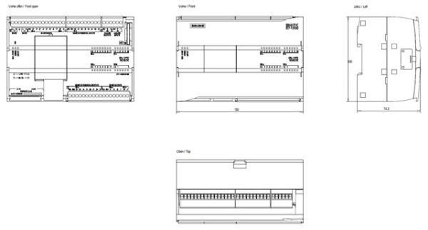 SIMATIC S7-1200, CPU 1217C, compact CPU, DC/DC/DC 6ES7217-1AG40-0XB0