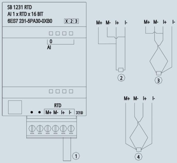 SIMATIC S7-1200, Analog input, SB 1231RTD, 1 AI RTD, Pt100 and Pt1000 6ES7231-5PA30-0XB0