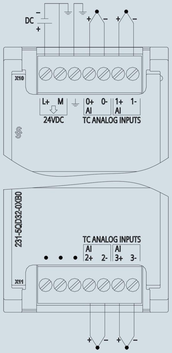 SIMATIC S7-1200, Analog input, SM 1231 TC, 4 AI thermocouples 6ES7231-5QD32-0XB0
