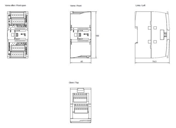 SIMATIC S7-1200, Analog input, SM 1231 TC, 8 AI thermocouples 6ES7231-5QF32-0XB0