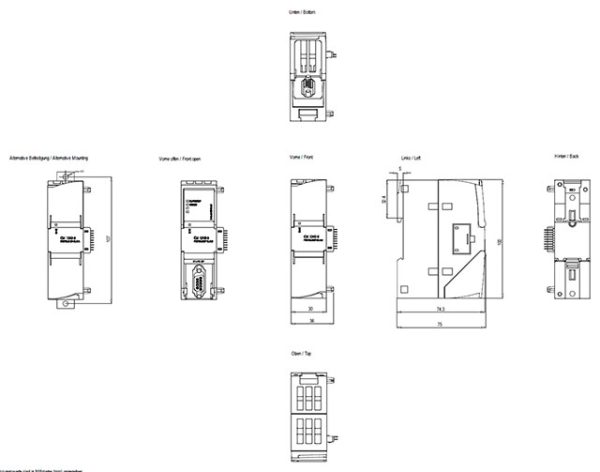 Communication module CM 1242-5; for connection of SIMATIC S7-1200 to PROFIBUS as DP Slave module 6GK7242-5DX30-0XE0