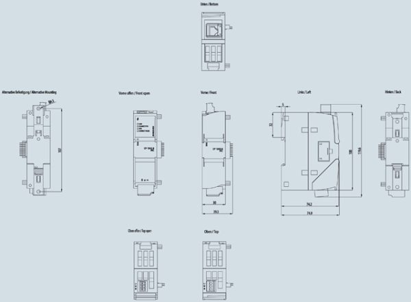 Communications processor CP 1243-8 IRC for operating a SIMATIC S7-1200 6GK7243-8RX30-0XE0