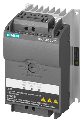 SINAMICS V20 brake module 380 V-480 V 3AC/200 V - 240 V 6SL3201-2AD20-8VA0