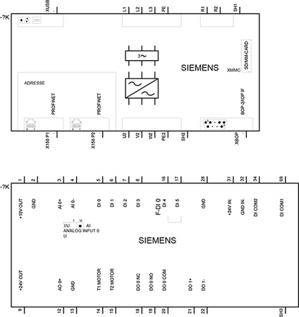 SINAMICS G120C, công suất 2,2KW, không có lọc, USS/Modbus RTU 6SL3210-1KE15-8UB2