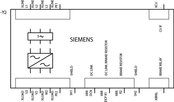 Mô-đun nguồn SINAMICS PM240-2 với bộ lọc Class A, 200-240 V 1 / 3AC + 10 / -10% 47-63Hz,: Công suất 4kW 6SL3210-1PC22-2AL0