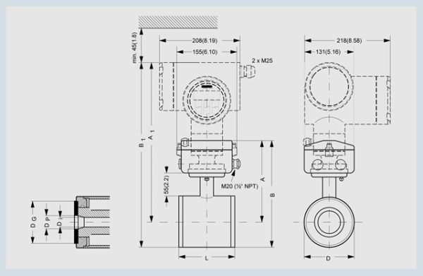 SITRANS FM MAG 1100 DN2 - 7ME6110-1DA20-2AA2 7ME6110-1DA20-2AA2