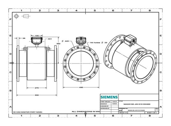 SITRANS FM MAG 3100 DN15 PN40 - 7ME6310-1VF13-2AA2-Z F55 7ME6310-1VF13-2AA2-Z F55