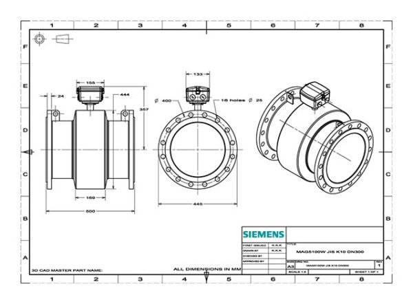 SITRANS FM MAG 5100W DN15 PN40 NBR - 7ME6520-1VF13-2AA2-Z F55 7ME6520-1VF13-2AA2-Z F55