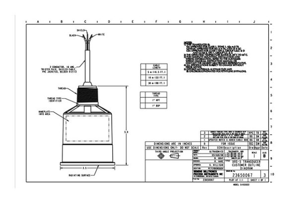 ECHOMAX XRS-5 TRANSDUCER - 7ML1106-1AA20-0A 7ML1106-1AA20-0A