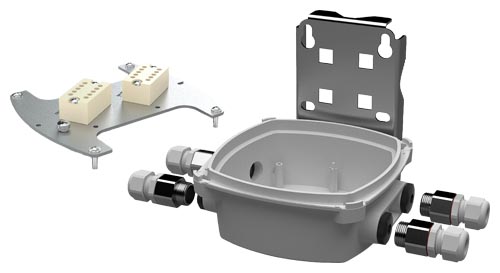 Giá đỡ gắn tường cho màn hình hiển thị (Flow transmitters ) SITRANS FMT020-M20 × 1.5 cable glands (4 pcs.) 7ME6940-1WU10
